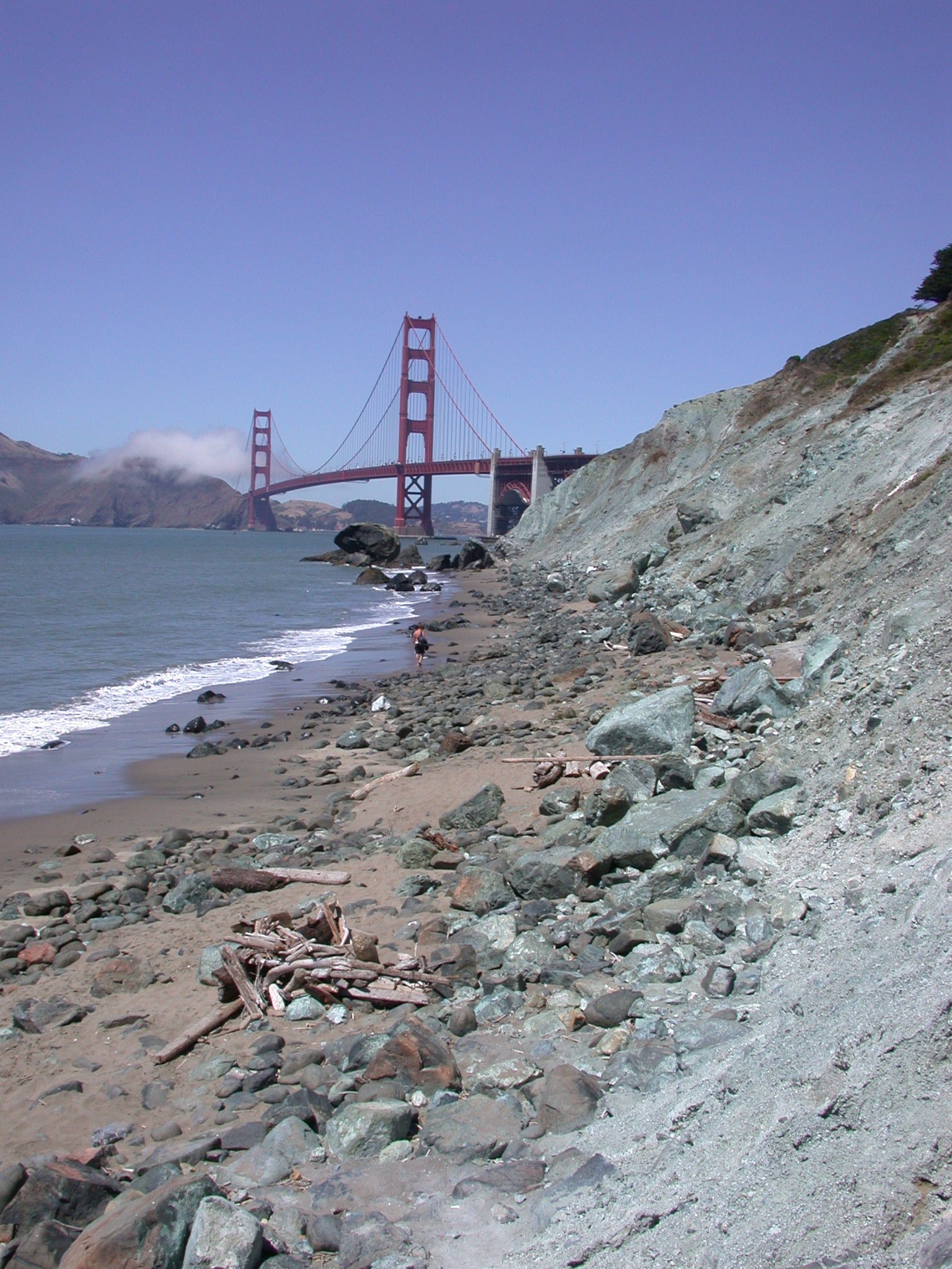 Stretch of Boy Beach Near Golden Gate Bridge