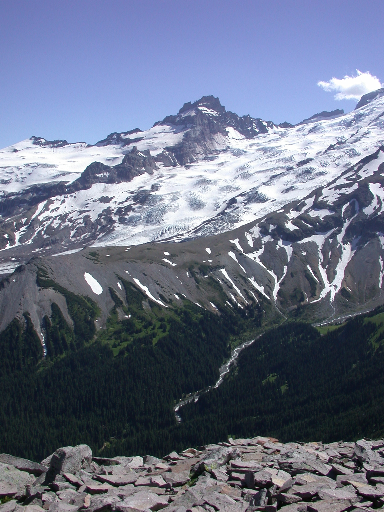 View of Another Peak From Burroughs Peak II on Mount Rainier
