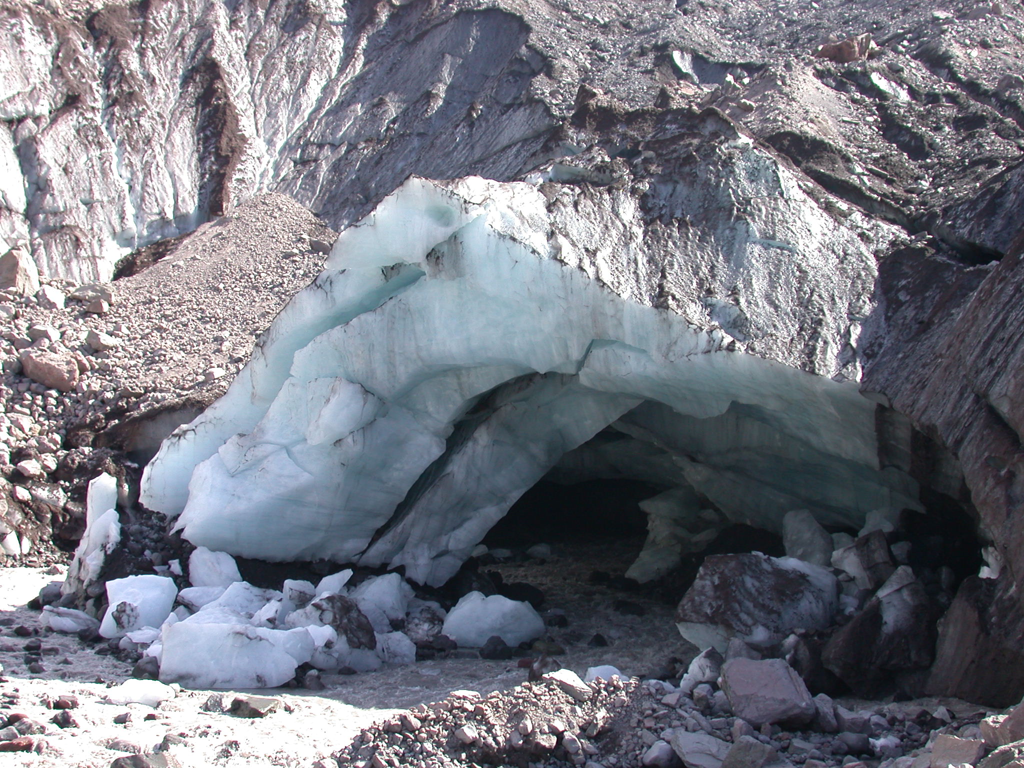 More of the Alabaster Ice Cave at Base of Glacier on Mount Rainier