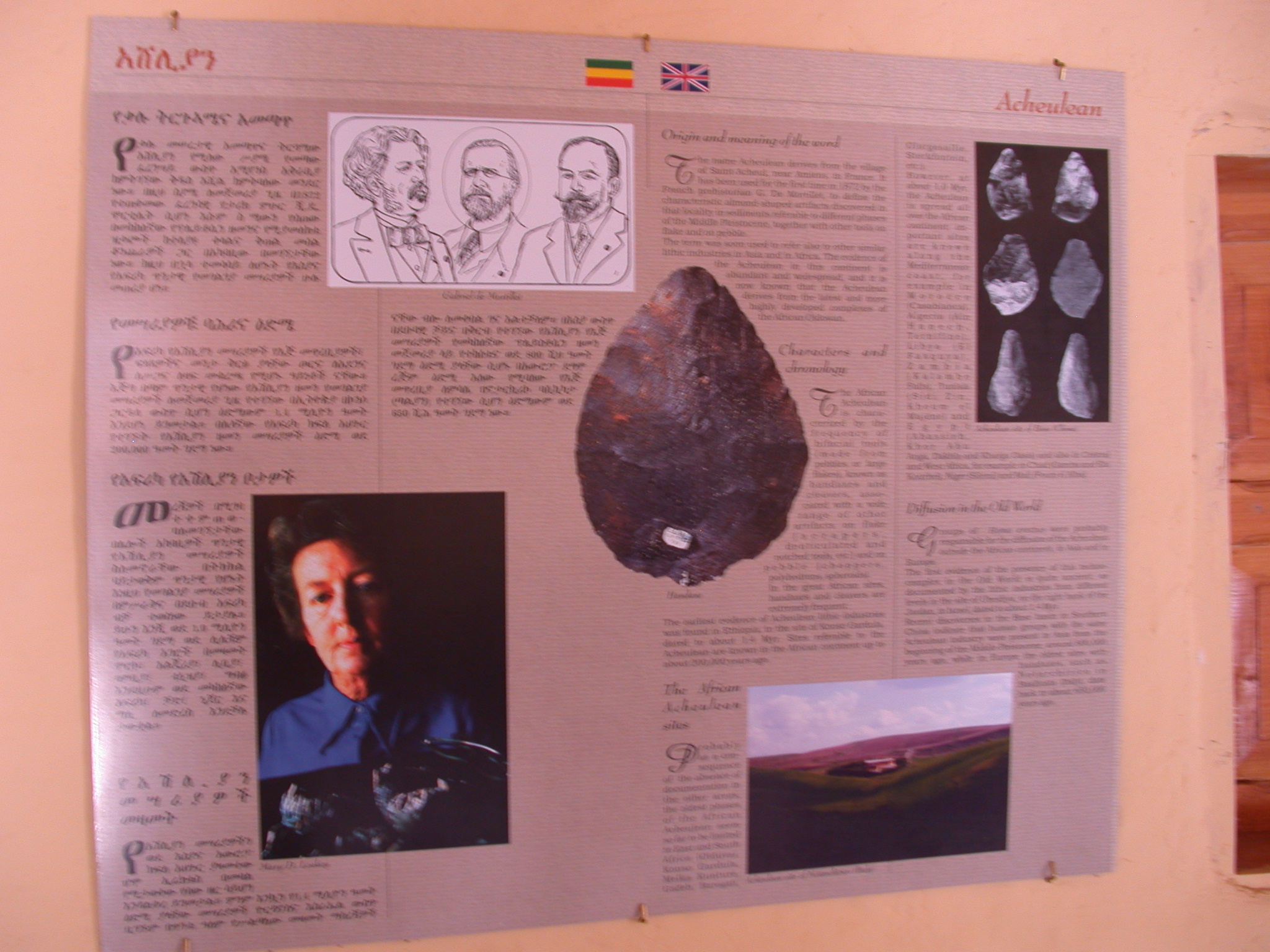 Acheulean Tools Poster, Melka Kunture, Ethiopia