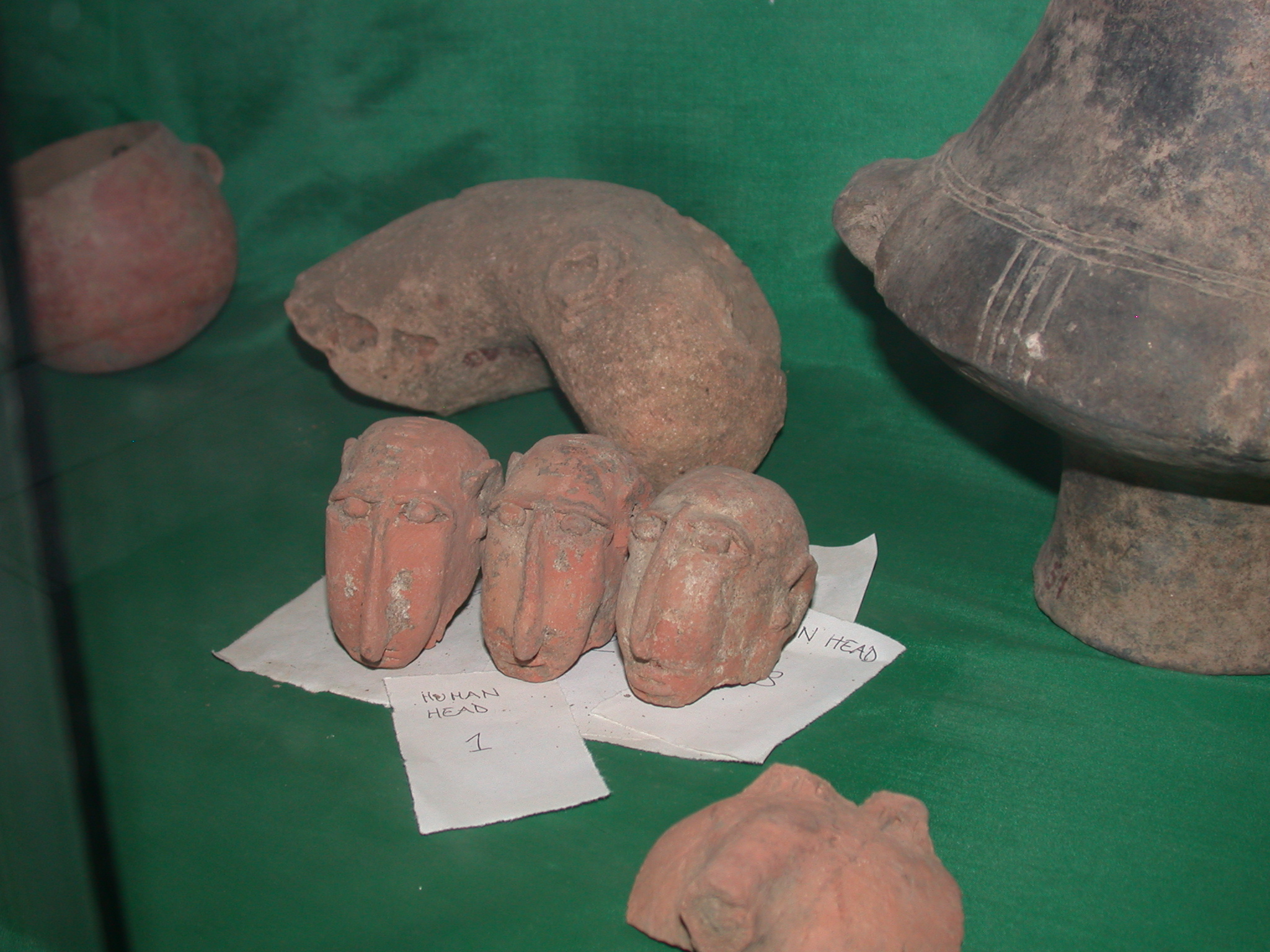 Human Figurines, Axum Museum, Axum, Tigrai, Ethiopia