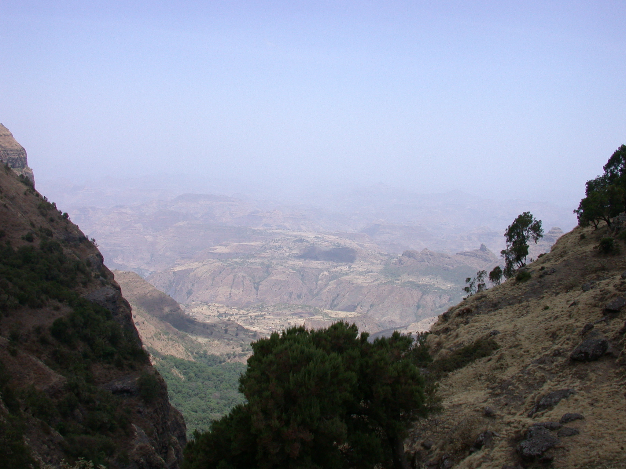 Landscape on Trek from Debark to Sankaber, Simien Mountains, Ethiopia