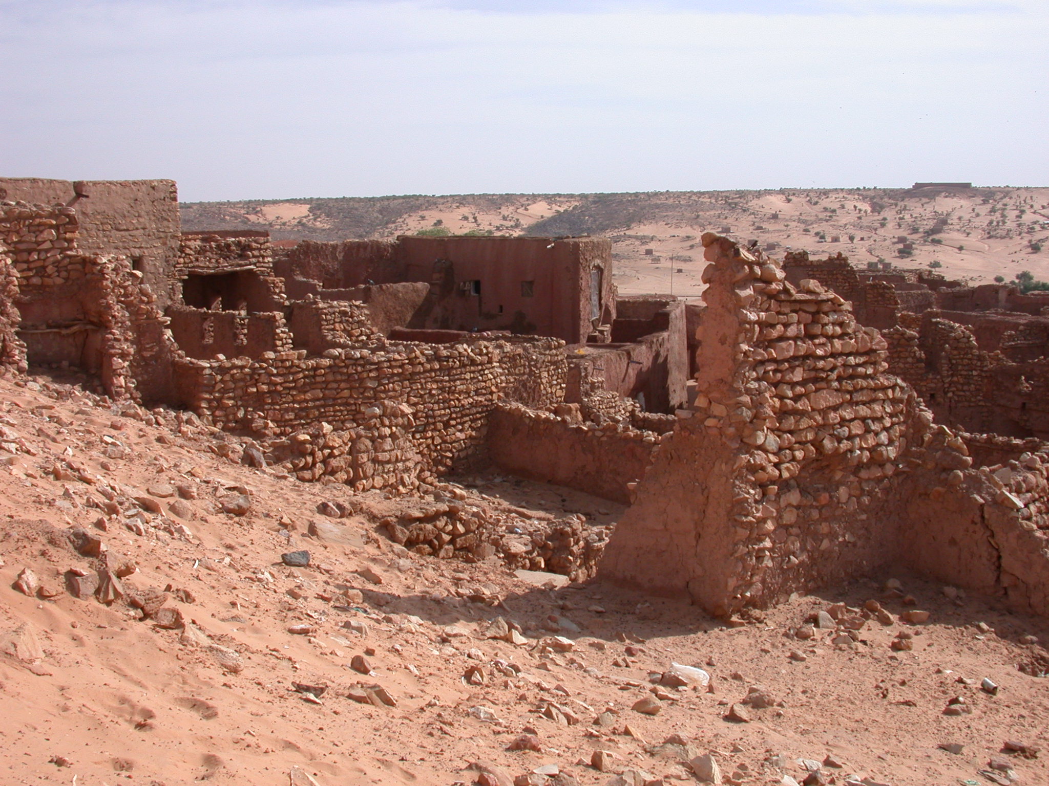 City View of Ancient City of Oulata, Mauritania