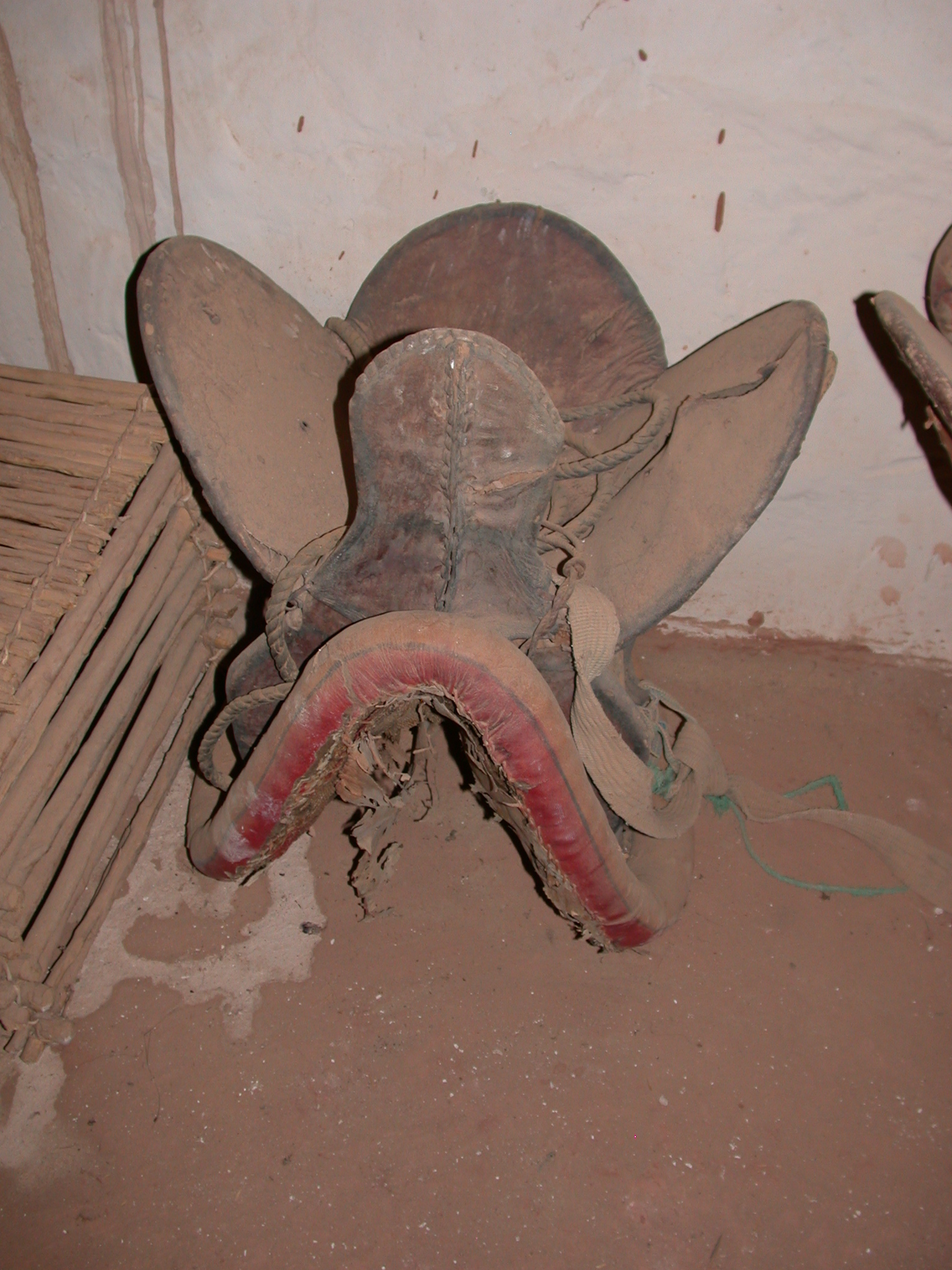 Traditional Camel Saddle at Museum in Ancient City of Oulata, Mauritania