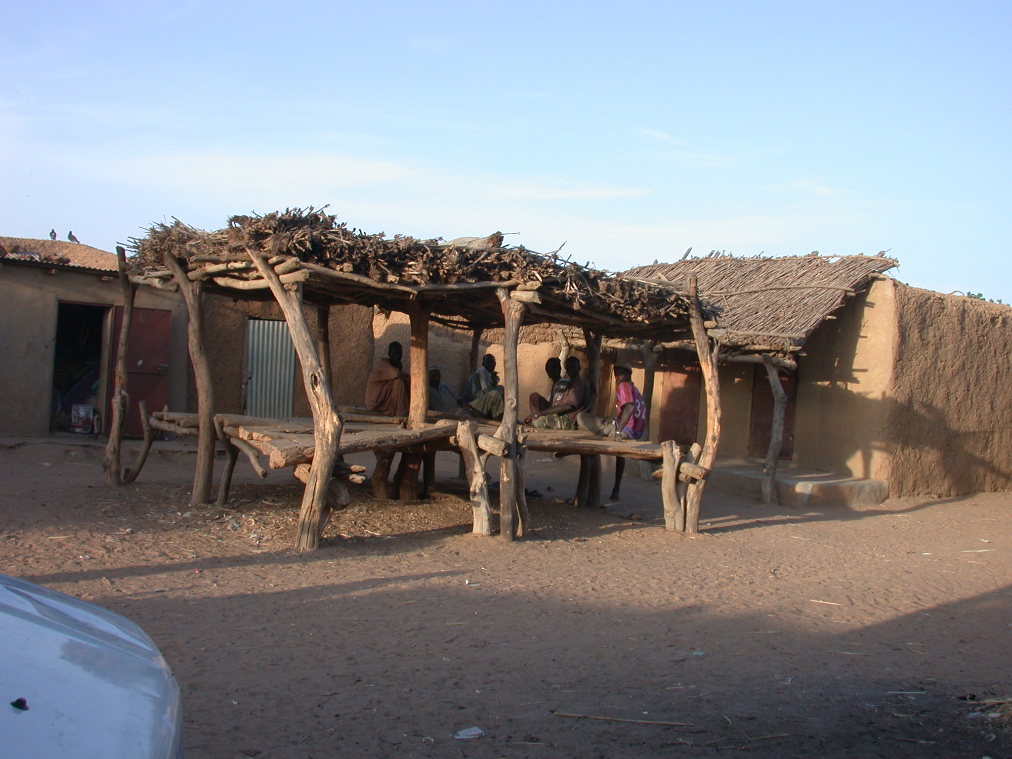 Platform for Men in Town Between Nara and Sokolo, Mali