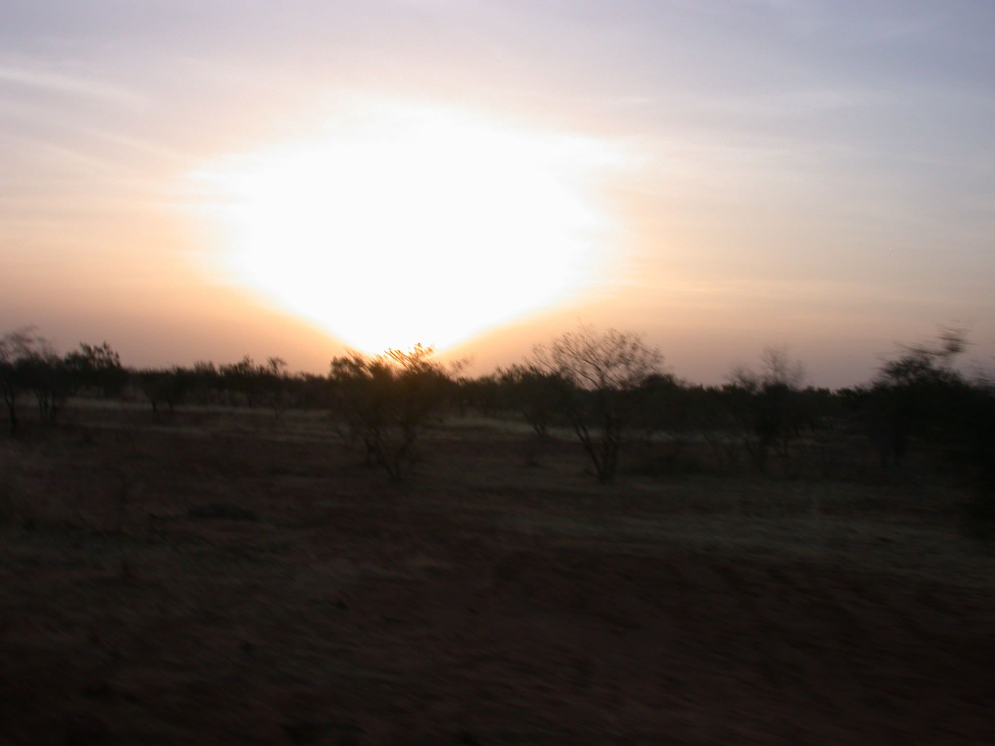 Sunset on the Route Between Nara and Sokolo, Mali