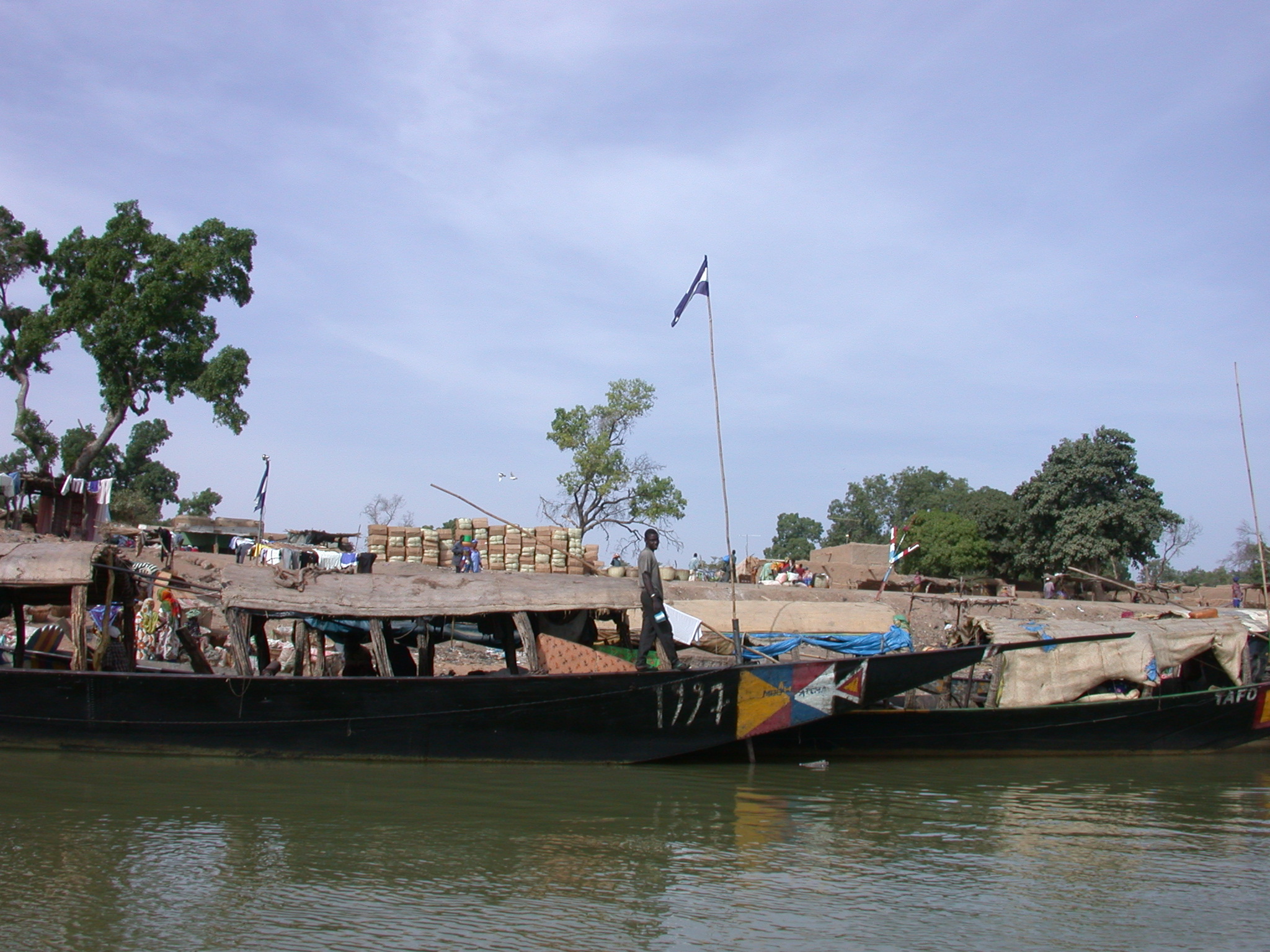 Pinasse Boats at Massina, Mali