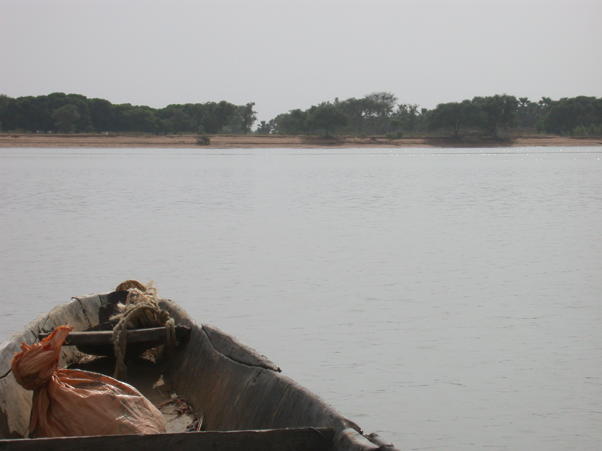 View of Niger Riger From Pinasse Boat at Massina, Mali