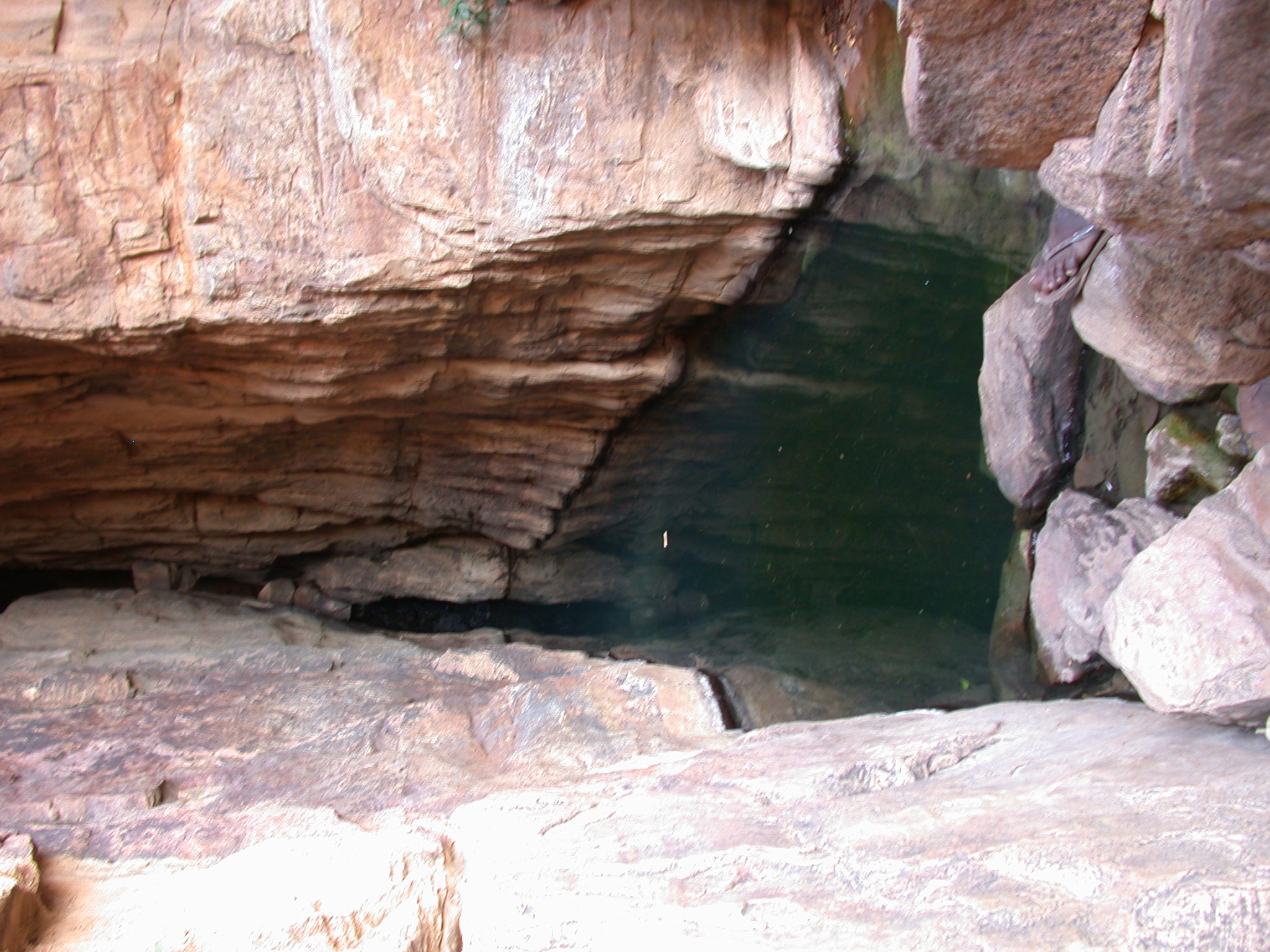 Hidden Water Source on Falaise Escarpment, Old Ennde Village, Dogon Country, Mali