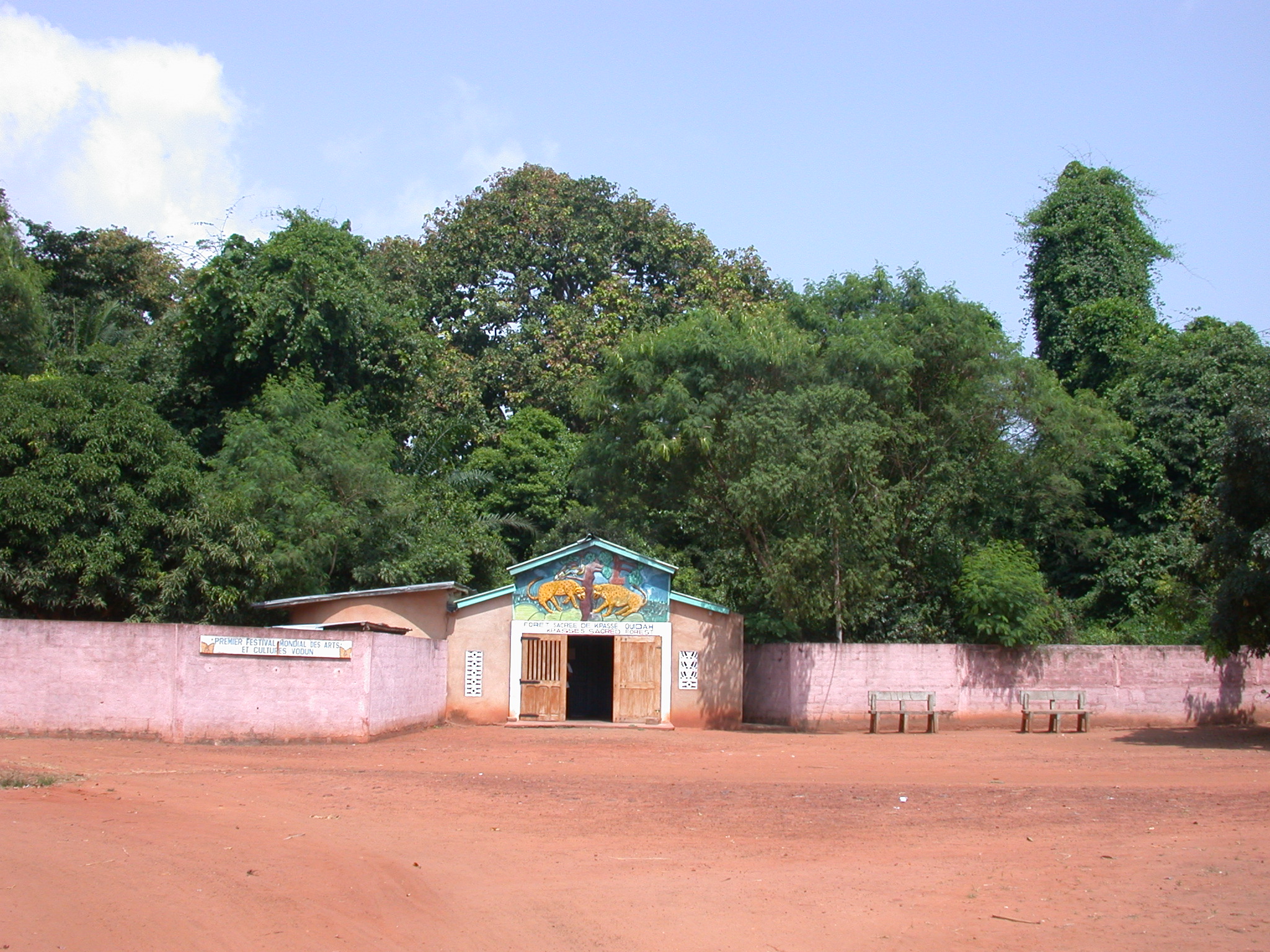 Entrance of Kpasse Sacred Forest, Ouidah, Benin