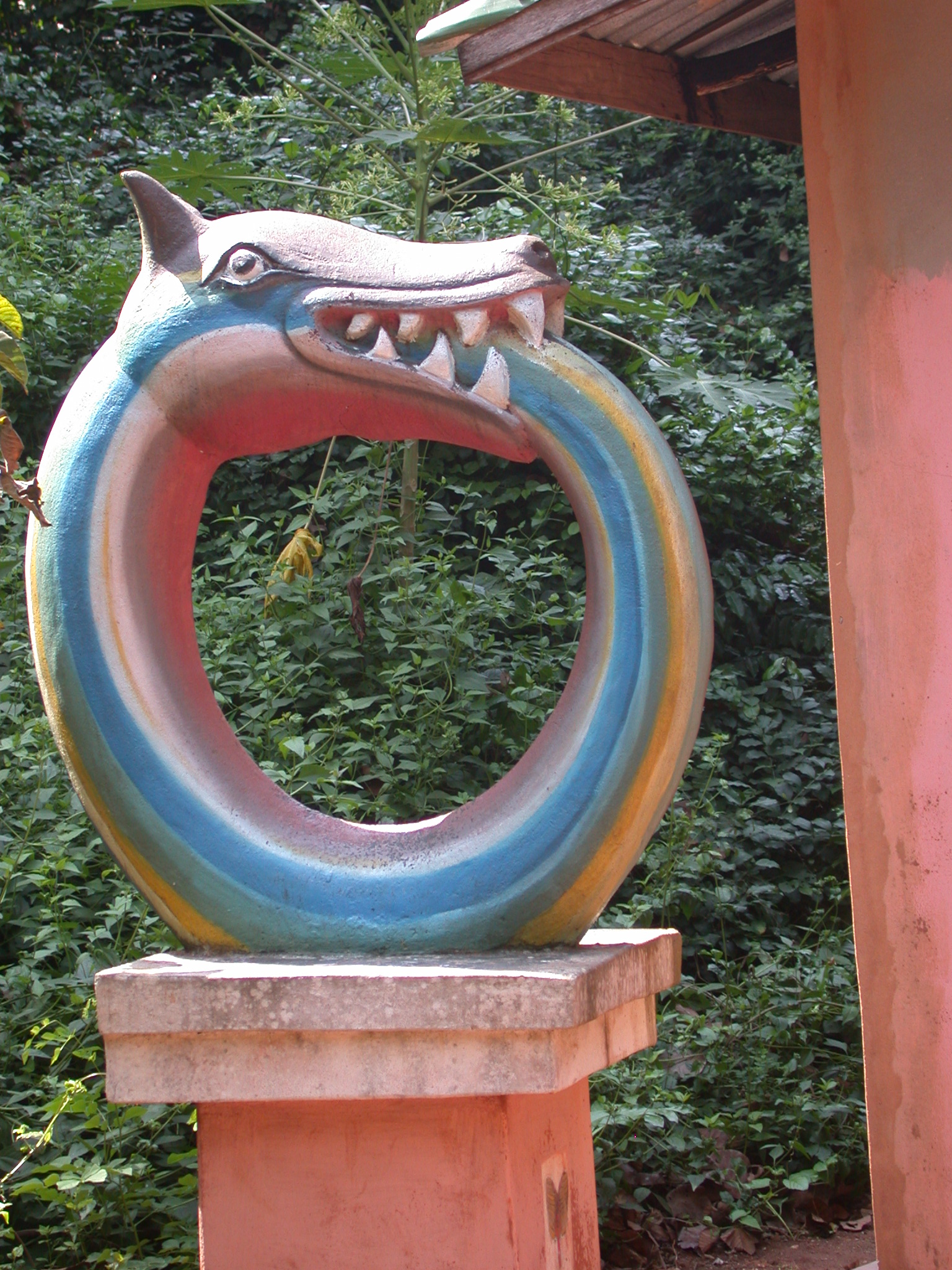 Dan Rainbow Serpent Sculpture, Kpasse Sacred Forest, Ouidah, Benin