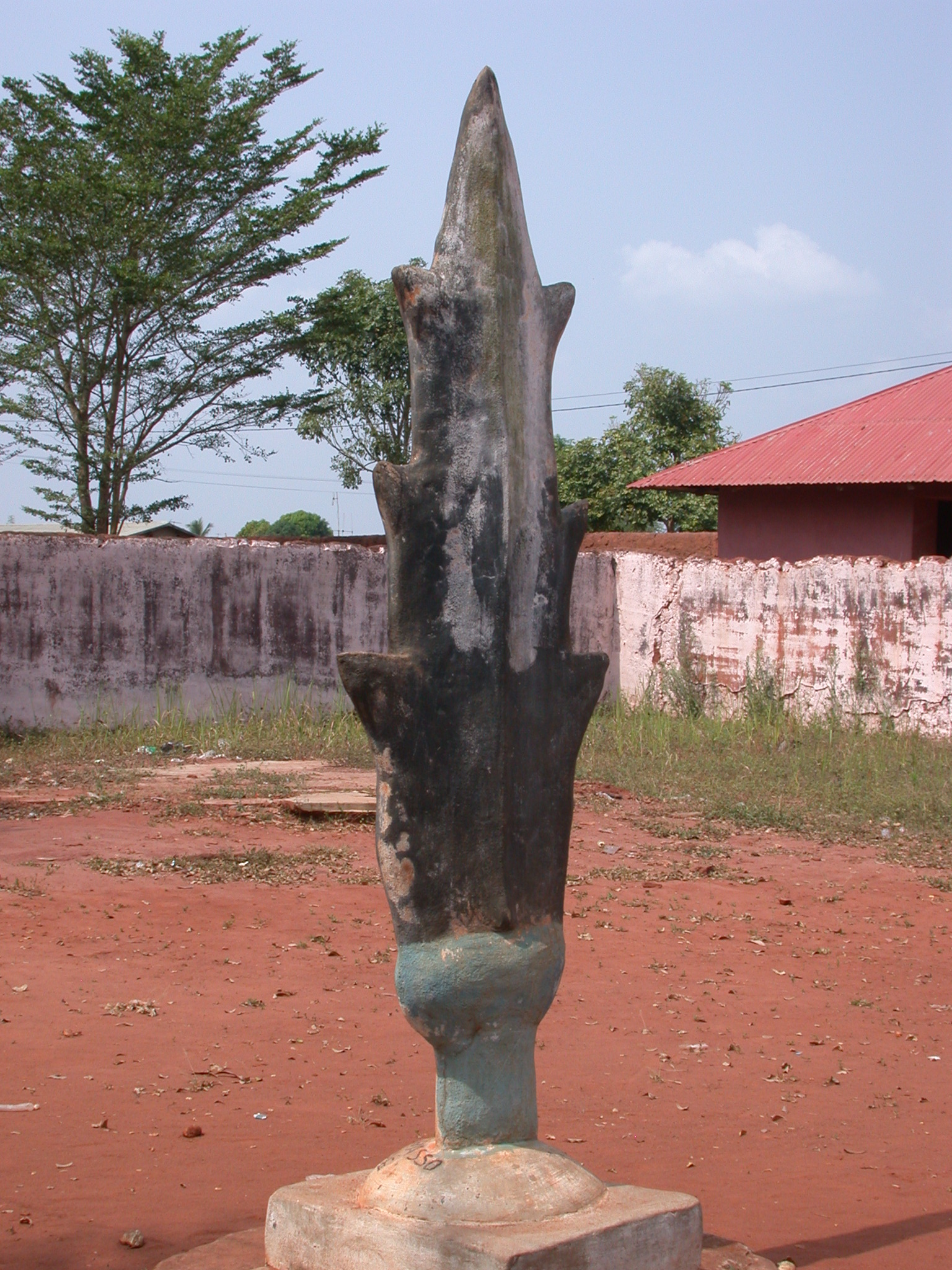 Sculpture in Courtyard, Palace of Crown Prince Agonglo, Abomey, Benin