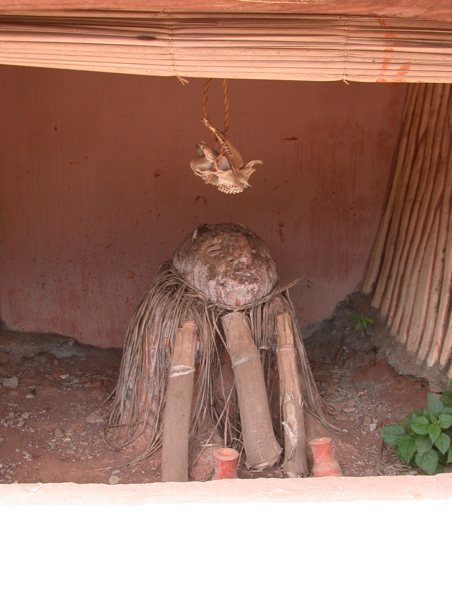 Altar at Zangbeto Kphkli-Yaou Temple, Porto Novo, Benin