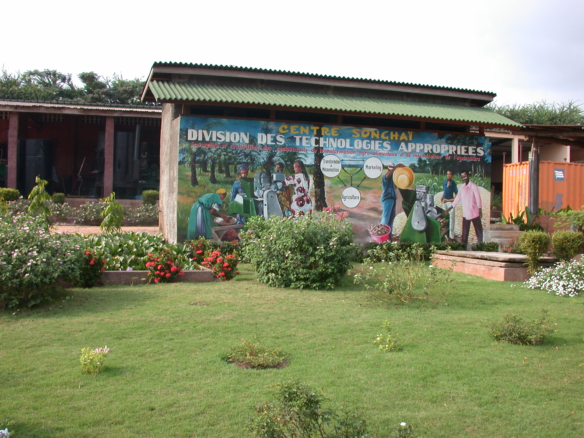 Appropriate Technologies Division Sign, Centre Songhaï, Porto Novo, Benin