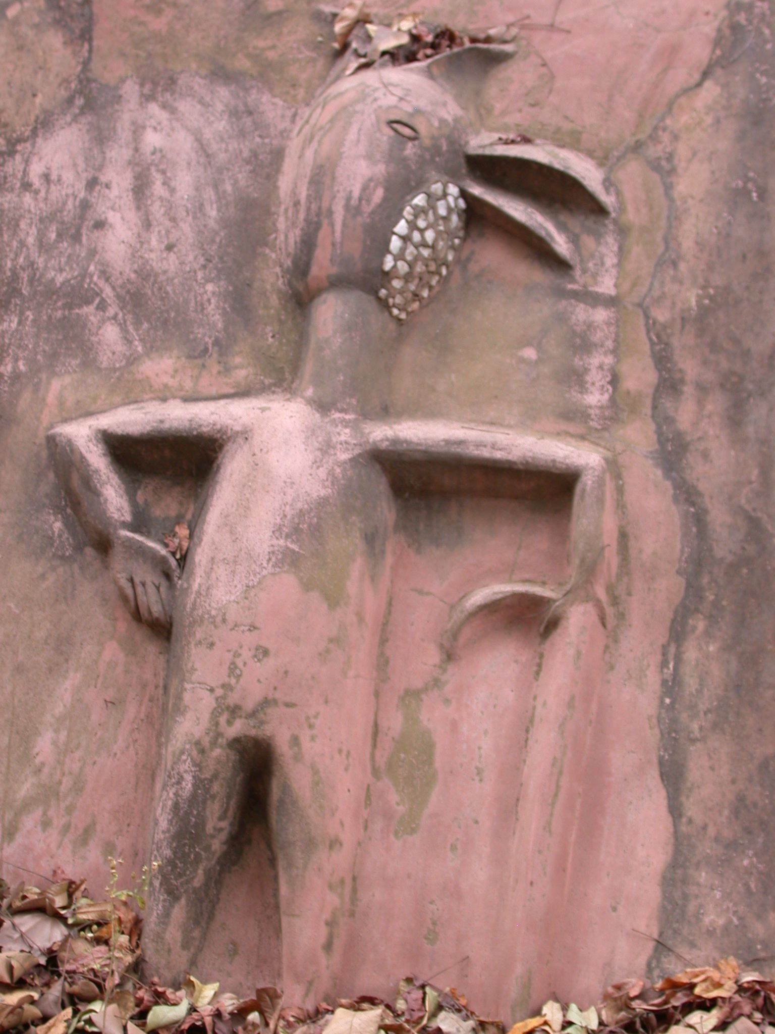 Sculpture Shrine on Access Road, Osun Sacred Grove, Oshogbo, Nigeria