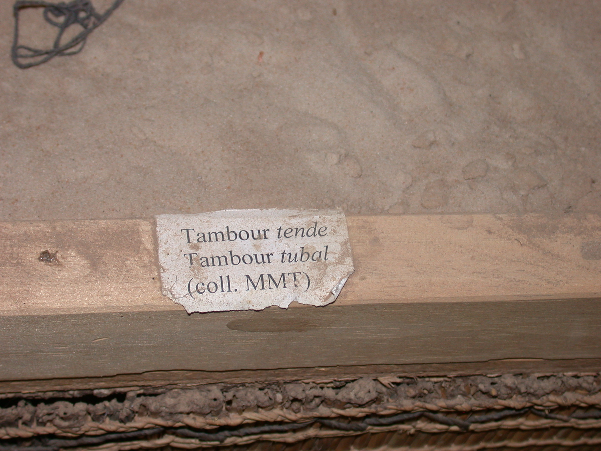 Sign for Drums, Timbuktu Ethnological Museum, Timbuktu, Mali