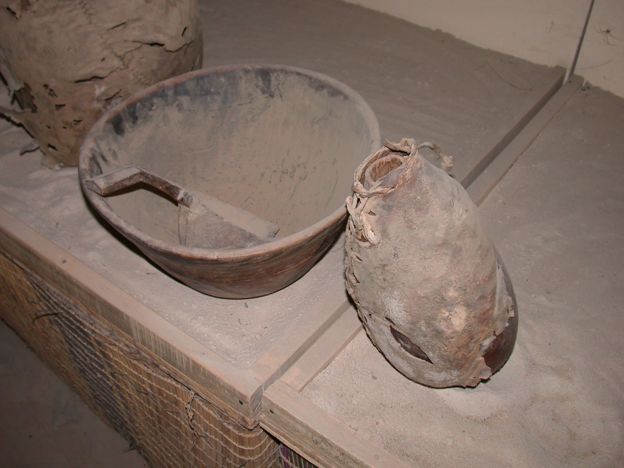 Containers for Milking and Storage of Milk, Bowls, Ladles, Timbuktu Ethnological Museum, Timbuktu, Mali