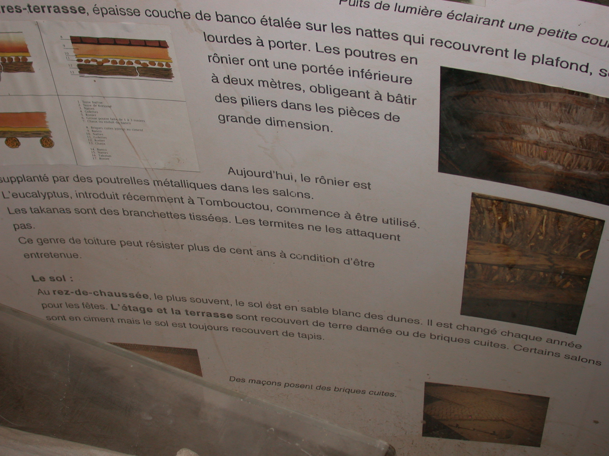 Technical Description of Timbuktu House, Part II, Timbuktu Ethnological Museum, Timbuktu, Mali