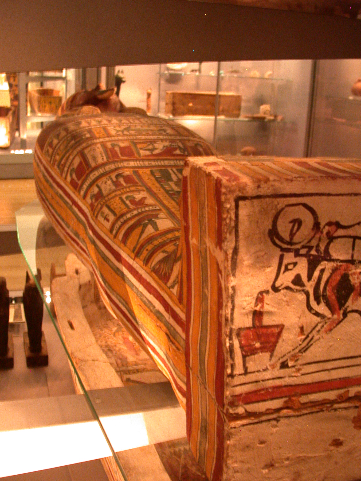Inner Coffin of Pakepu, Water Carrier, West Bank of Thebes, Egypt, in Fitzwilliam Museum, Cambridge, England