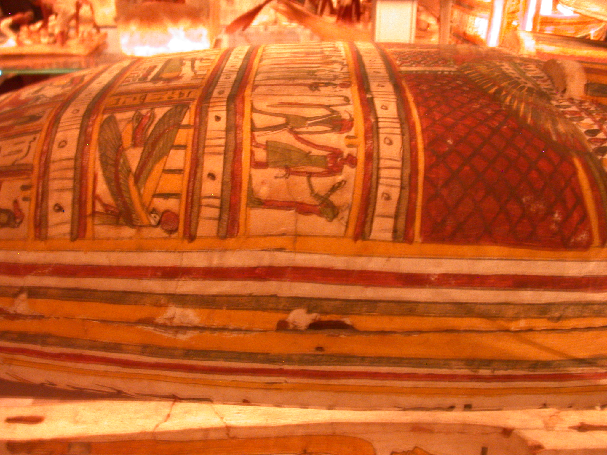 Inner Coffin of Pakepu, Water Carrier, West Bank of Thebes, Egypt, in Fitzwilliam Museum, Cambridge, England