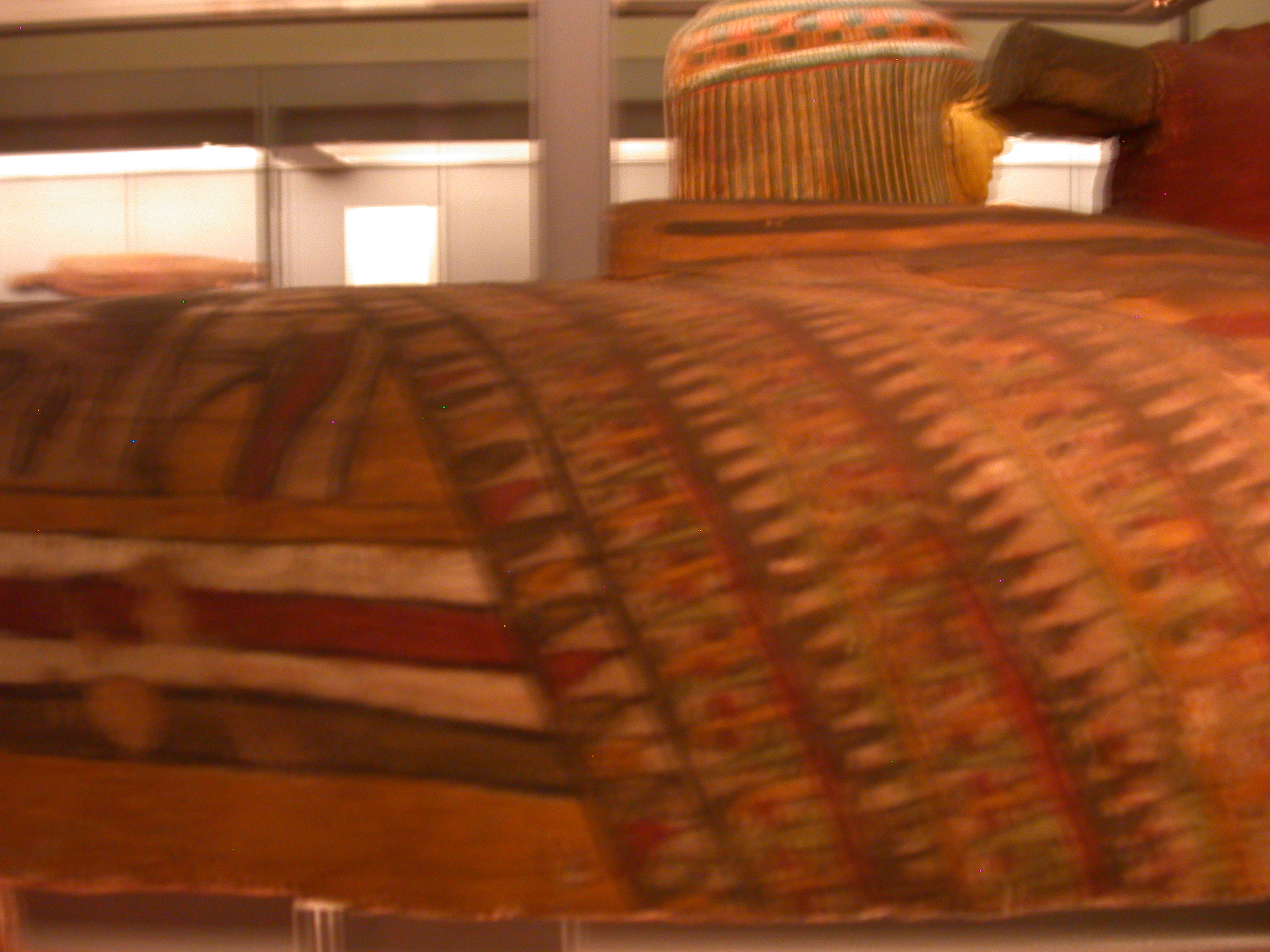 Top of Exterior Coffin of Pakepu, Water Carrier, West Bank of Thebes, Egypt, in Fitzwilliam Museum, Cambridge, England