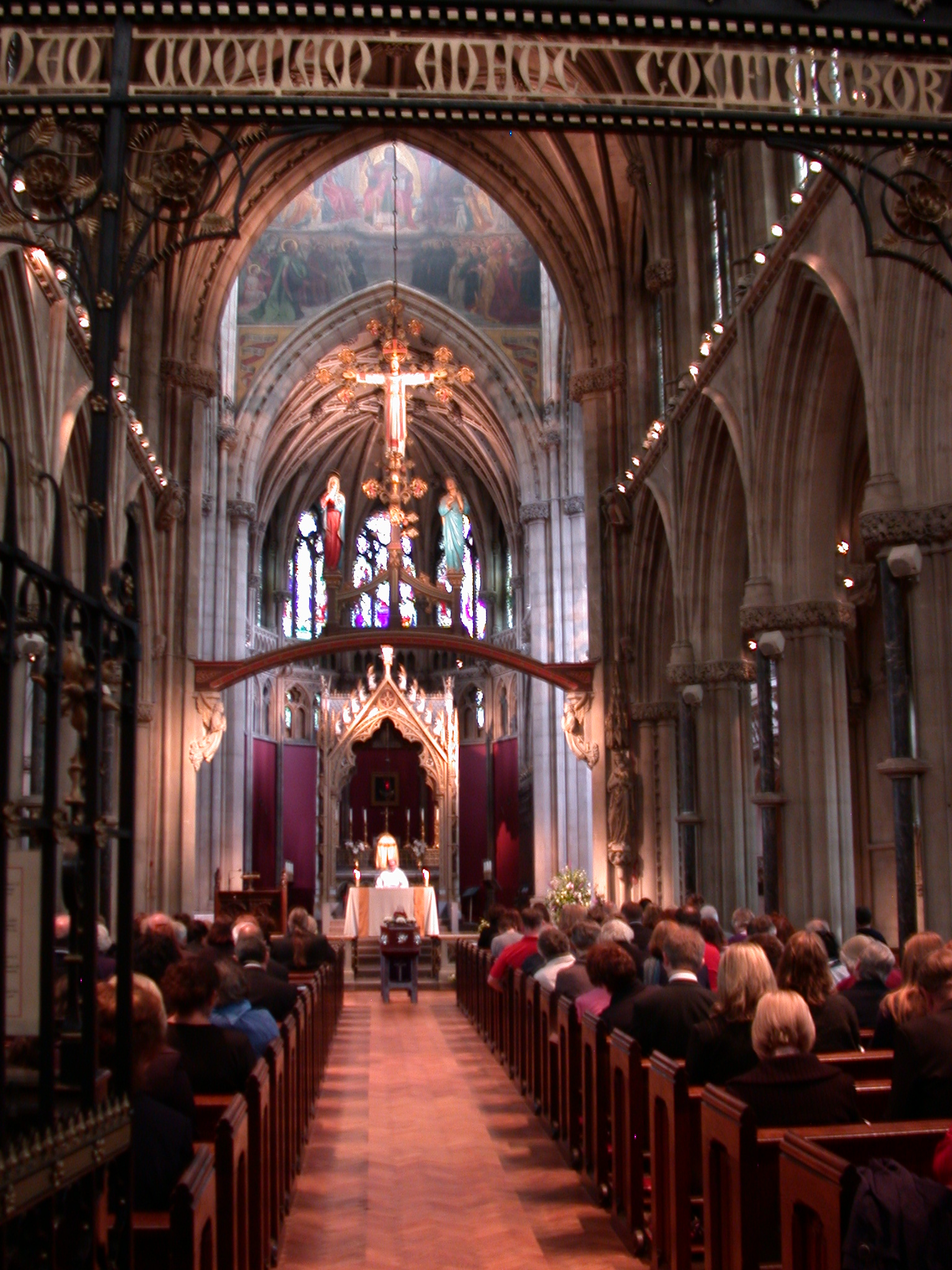 Interior of Cathedral, Cambridge, England