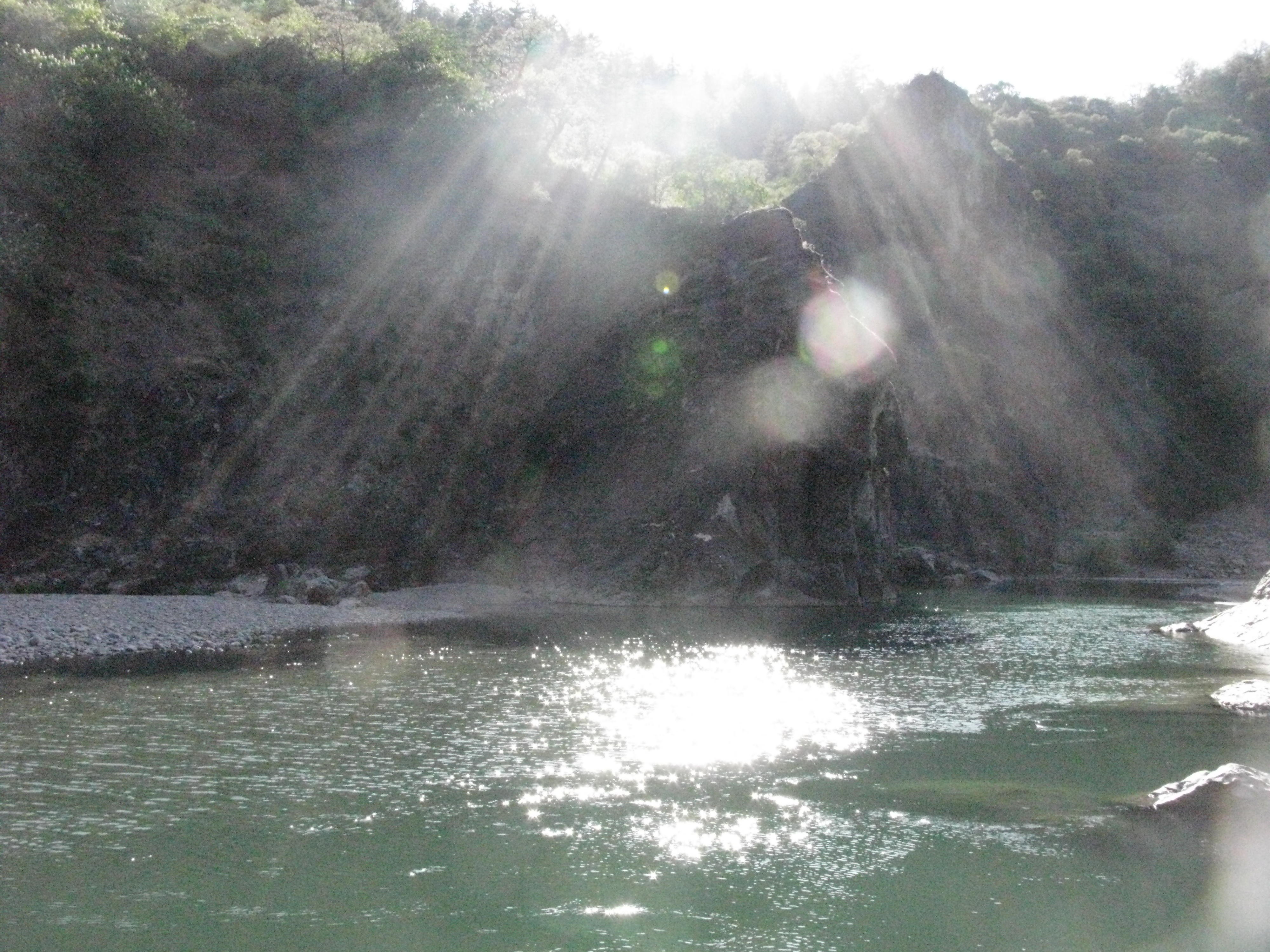 Radiant Sun Over Eel River, Covelo Yoga and Healing Festival